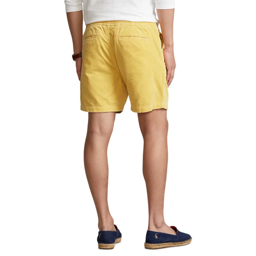 Polo Ralph Lauren 6-Inch Prepster Corduroy Shorts Gold Cotton L NWT